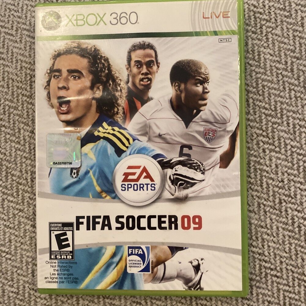 FIFA Soccer 09 (Microsoft Xbox 360, 2008) With Manual